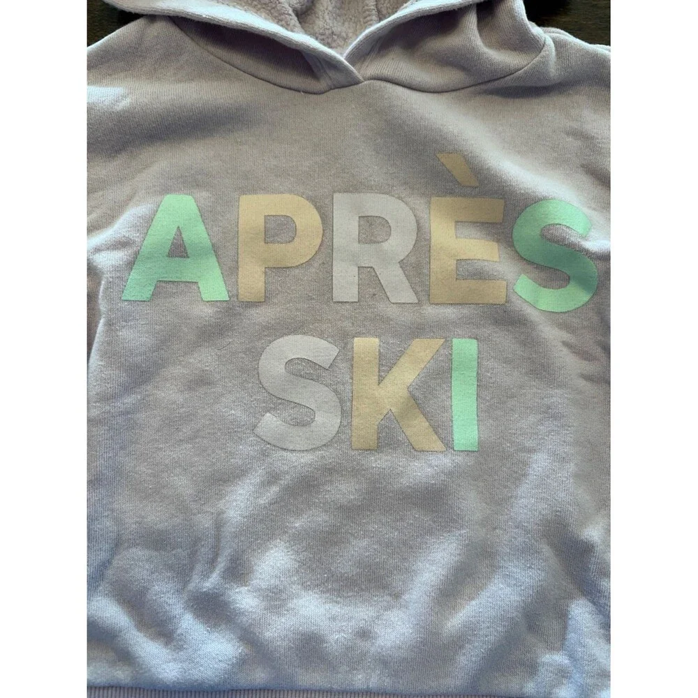 Lavender Apres Ski Toddler Hoodie Size 3T